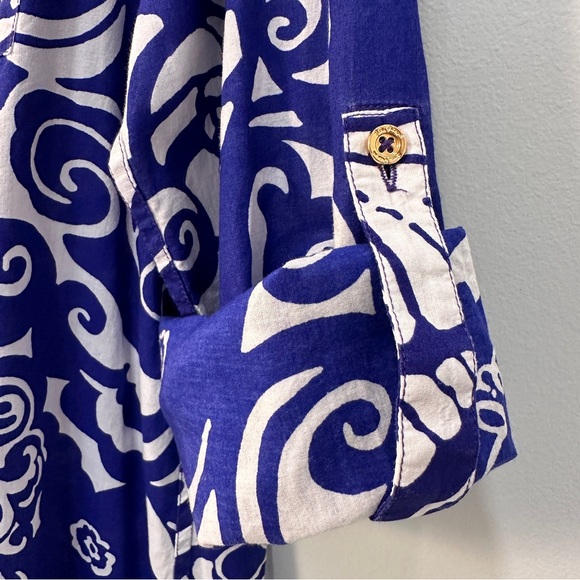 Lilly Pulitzer Captiva Tunic Cover-Up Spectrum Blue Tide Pools Small - Picture 5 of 9